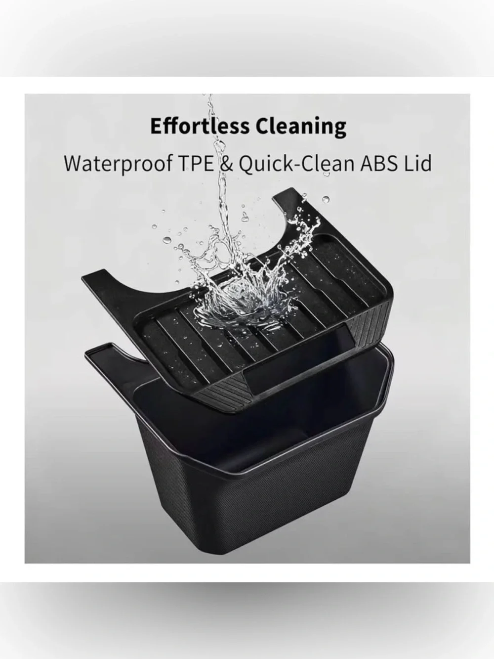 GEEDAR Tesla SUV Model Y Rear Console Storage Organizer/Trash Bin 2020-2024